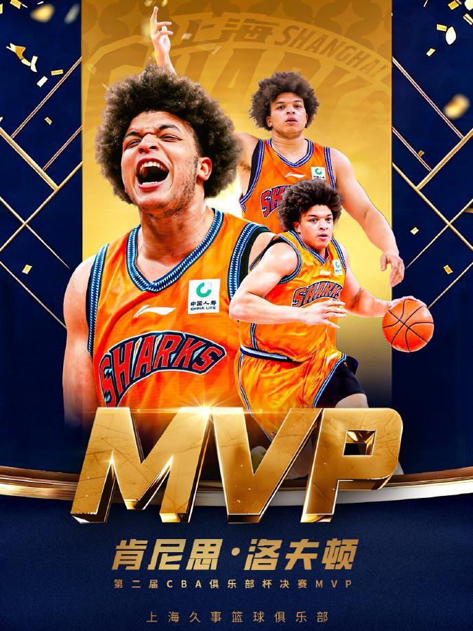 乐鱼app-洛夫顿当选CBA杯FMVP：23+8狂造20罚 上海男篮官方祝贺